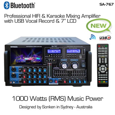 Sonken SA-767 Karaoke Mixing Amplifier Bluetooth SA-767