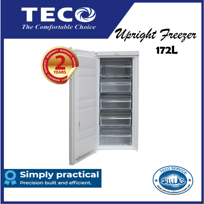 Teco 172L Vertical Freezer TVF172WMPBM