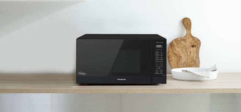 Panasonic NN-ST75LB 1.6 Cu. Ft. Black Countertop Microwave in Kitchen