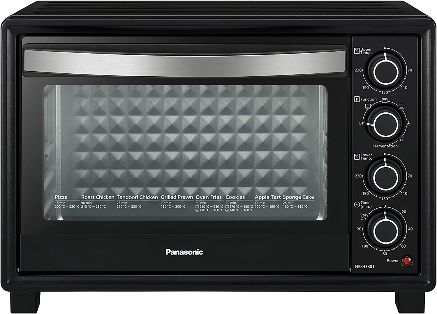 panasonic benchtop oven 38l nb h3801kst