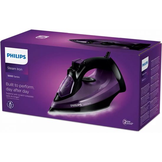 Philips 5000 Series Steam Iron Dark Purple 2400W DST5030/80