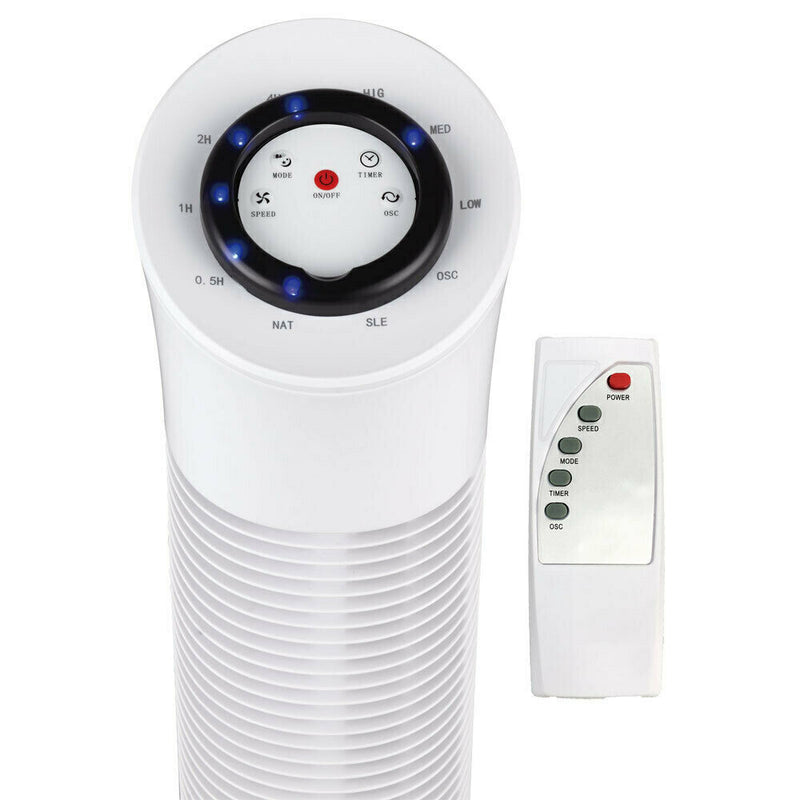 Heller 77cm Tower Fan Remote Control White HTFE45R
