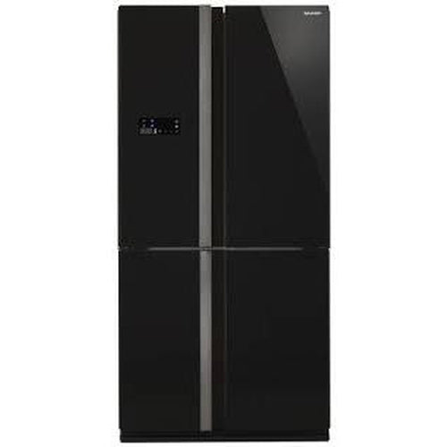 Sharp 676L French 4 Door Refrigerator SJFJ676VBK (Glass Black)