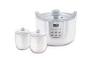Joyoung Slow Cooker White Porclain 3 Ceramic Inner Containers 1.8L D-818S