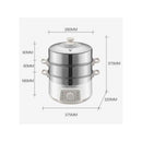 ASD 3 Ties Hot Pot Electric Steamer 1500W ASDAN28