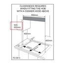 Midea Triple Ring Black Glass Gas Cooktop 90cm MCG90503BL