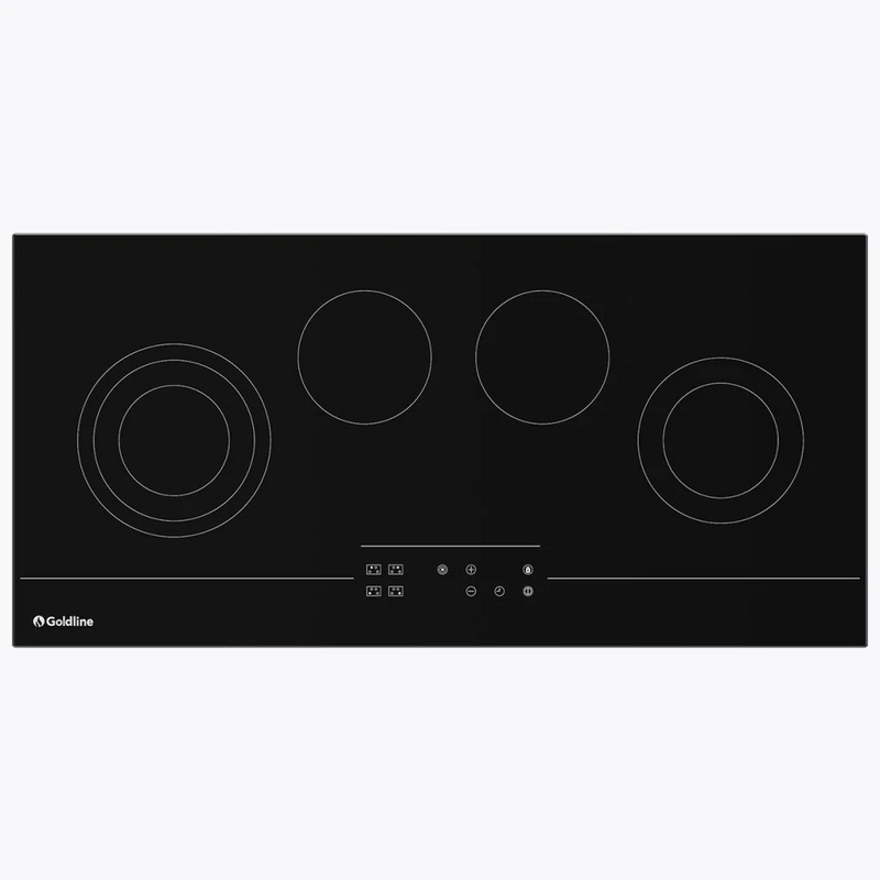 Goldline RZ94T-1 93cm Black Glass Ceramic Electric Cooktop