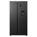 HRF523XHG Haier 300 Series 523L Side-by-Side Fridge Freezer with Water Dispenser - Black