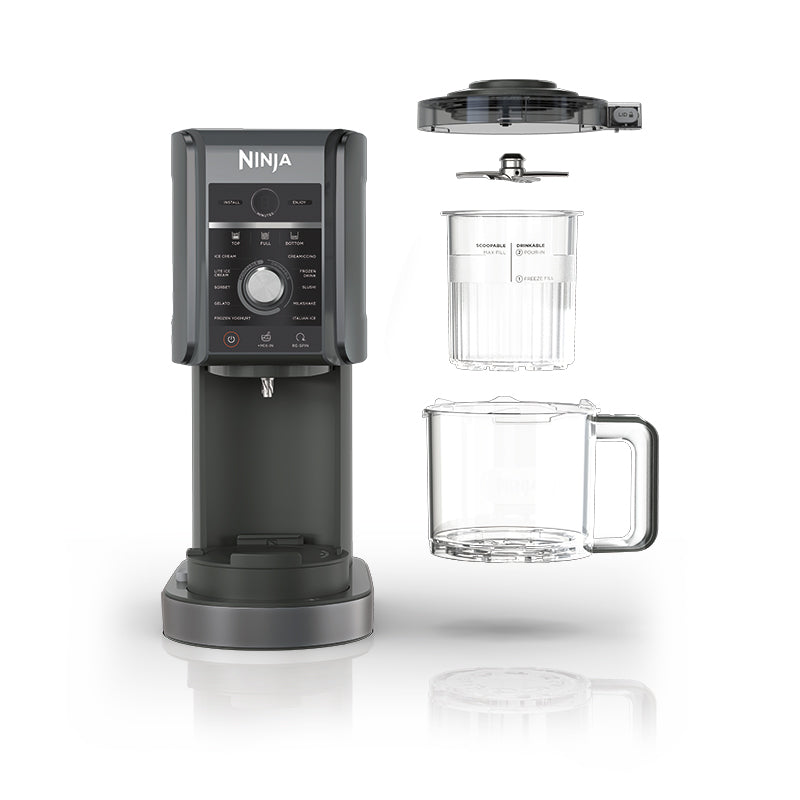 SHARKNINJA NC501 CREAMI DELUXE 11-IN-1 FUNCTION FROZEN TREAT MAKER SIL & BLK