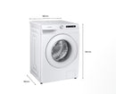 SAMSUNG WW75T504DTW 7.5KG Front Load Washer
