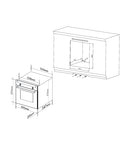 Artusi CAO610BP 60cm 88L Pyrolytic Electric Built-In Wall Oven