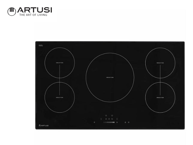 Artusi CAID95B 90cm Induction 5 Zone Cooktop