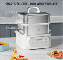 Hoper Layer HL-ES93 Multifunctional Three-layer Stainless Steel Steamer