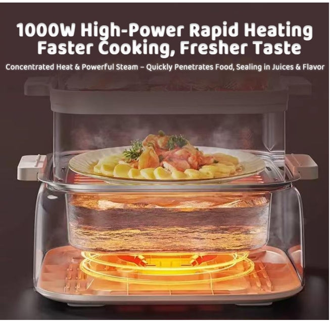 Hoper Layer HL-ES93 Multifunctional Three-layer Stainless Steel Steamer