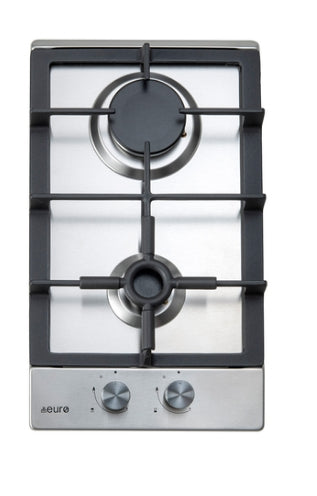 Euro Appliances Gas Cooktop 2 Burner 30cm Model ECT30GX