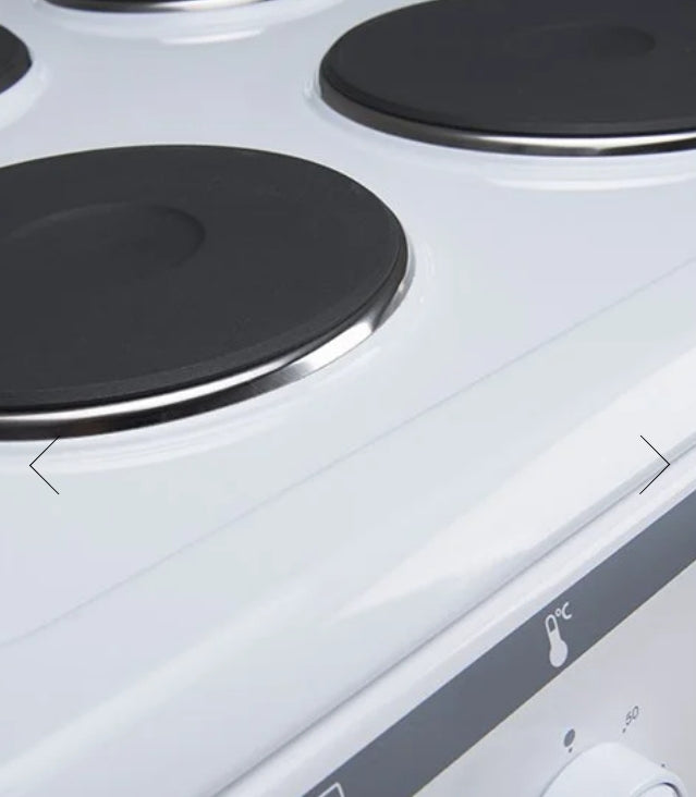 Euro Appliances EV500EWH 50cm Electric Freestanding Oven