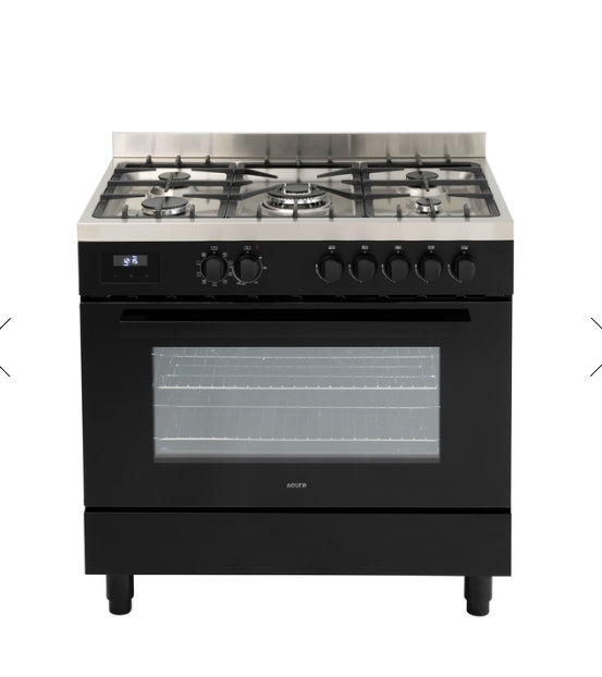 Euro Appliances EO90FSDPBL 90cm Dual Fuel Freestanding Oven