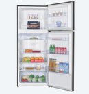 TCL P454TMB 415L Top Mount Fridge Black