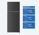 TCL P454TMB 415L Top Mount Fridge Black