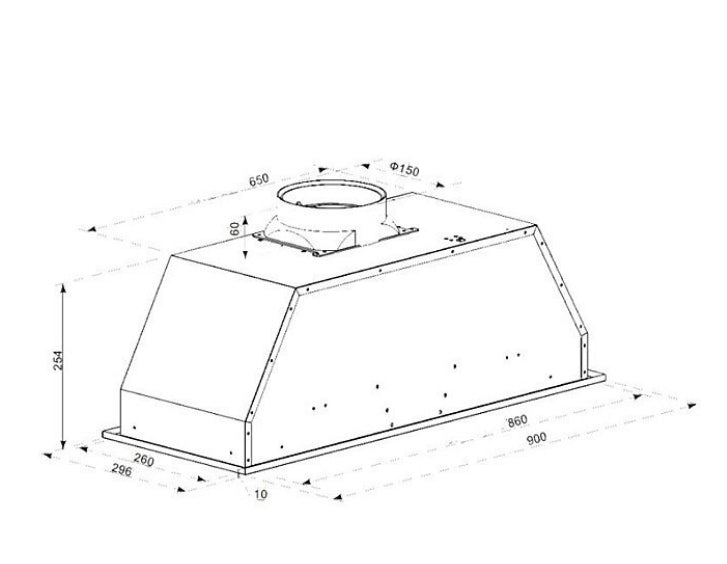 Beko 90cm Stainless Steel Undermount Rangehood BRH90UX