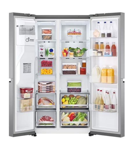 LG GSL600PL 635L Side by Side Fridge with Ice & Water Dispenser