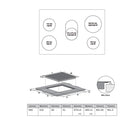 Midea MCHV848 Ceramic 90cmCooktop with 5 Zone 8400W