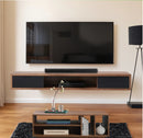 Criterion Air Wall Mount Entertainment Unit 2000mm Dark Oak AIR2000DO