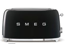 SMEG TSF02BLAU Retro Style Long 4 Slot Toaster - Black