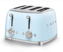Smeg TSF03PBAU Retro Style 4 Slot Wide Toaster - Pastel Blue