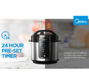 Midea MPC60010ADKH 5.7L 12 Programs Pressure Cooker