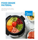 Midea MPC60010ADKH 5.7L 12 Programs Pressure Cooker