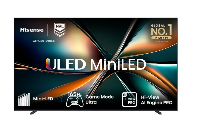 Hisense 65U6QAUPRO ULED MiniLED 65" U6QAU PRO 4K QLED 165Hz Smart TV