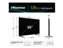 Hisense 55U6QAUPRO ULED MiniLED 55" U6QAU PRO 4K QLED 165Hz Smart TV