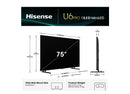 Hisense 75U6QAUPRO ULED MiniLED 75" U6QAU PRO 4K QLED 165Hz Smart TV