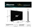 Hisense 85U6QAUPRO ULED MiniLED 85" U6QAU PRO 4K QLED 165Hz Smart TV