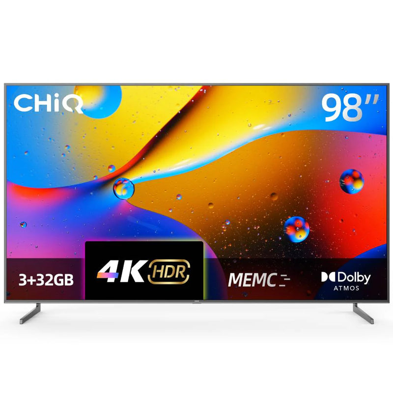 CHIQ U98F8TG PRO 4K UHD SMART QLED GAMING TV