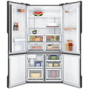 WESTINGHOUSE WQE5760BB QUAD DOOR FRIDGE - NON PLUMBED WTD - MATTE CHARCOAL BLACK