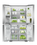 Fisher & Paykel RF620QNPVX1 627L Series 7 Quad Door Refrigerator Freezer Dual Ice Makers