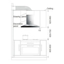 Robam Hurricane A829 Rangehood 900mm Overview Layout