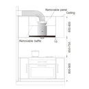Robam SKETCH MKLL A815 T Shape Rangehood CXW220A815 Diagram