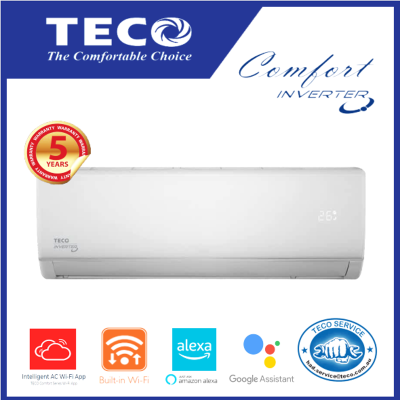 Teco 3.2kW Comfort Series Reverse Cycle Split System Air Conditioner TWS-TSO32HVHT