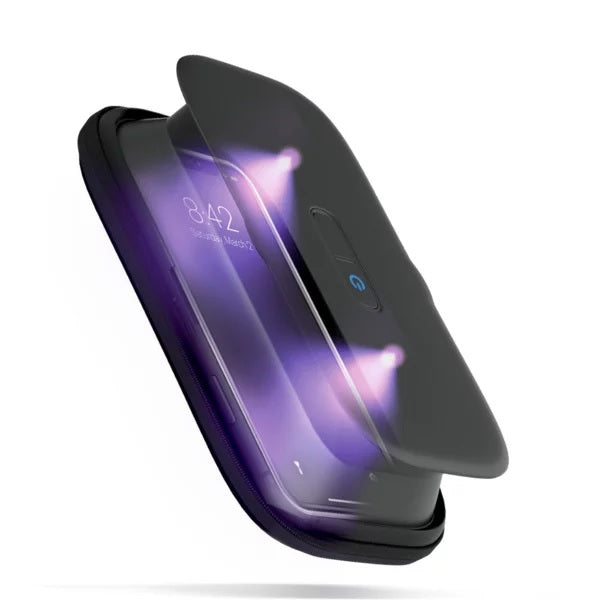 HoMedics UV Clean Portable Phone Sanitizer 2 UV-C Germicidal LEDs Purple SANPH100