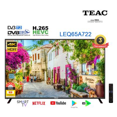 TEAC DVB-T/T2 Android 9.0 AOSP Quantum Dot Smart TV Stan Netflix Prime LEQ65A722