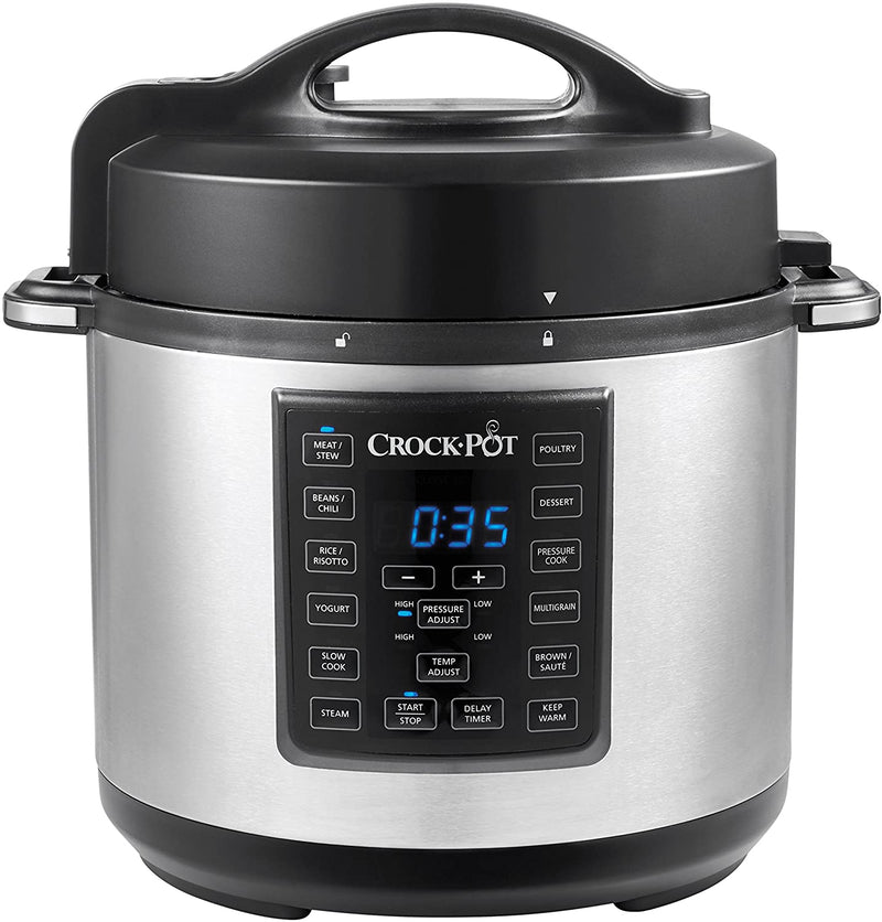 Crock-Pot Express Crock Multi-Cooker Slow Cooker Sauté, Pressure Cooker Rice Cooker & Food Steamer CPE200