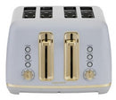 Morphy Richards Rose Gold Maroon Accents 4 Slice Toaster 242043
