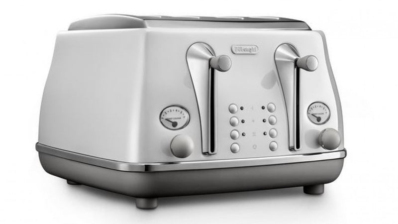 Delonghi Icona Capitals 4 Slice Toaster Sydney White CTOC4003W
