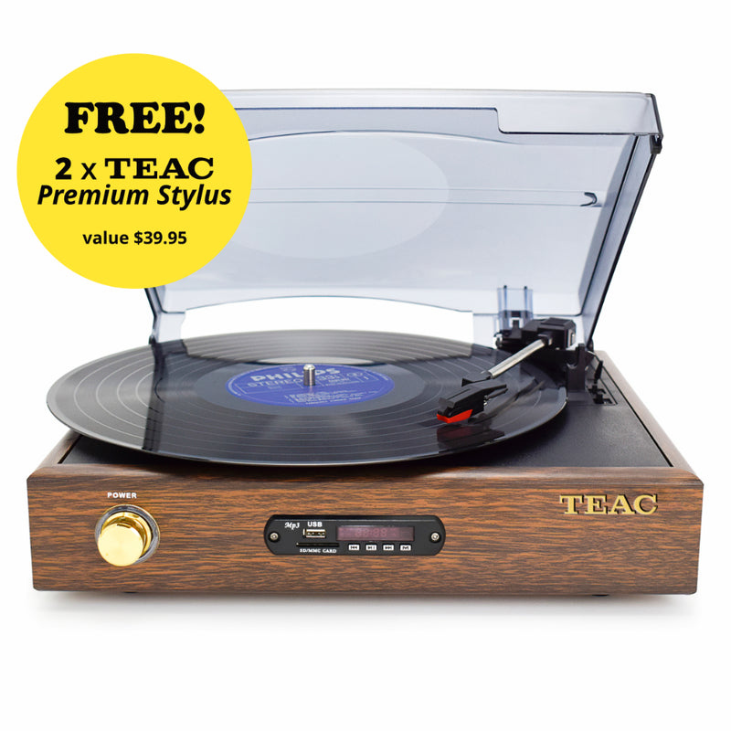 Teac Turntable with Bluetooth Out & USB Encoding FM Radio TTDEDS2018T