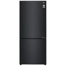 LG GB455MBL 454L Bottom Mount Fridge with Door Cooling in Matte Black Finish