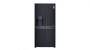 GF-L570MBL - LG 508L Slim French Door Fridge with Ice and Water Dispenser Matte Black