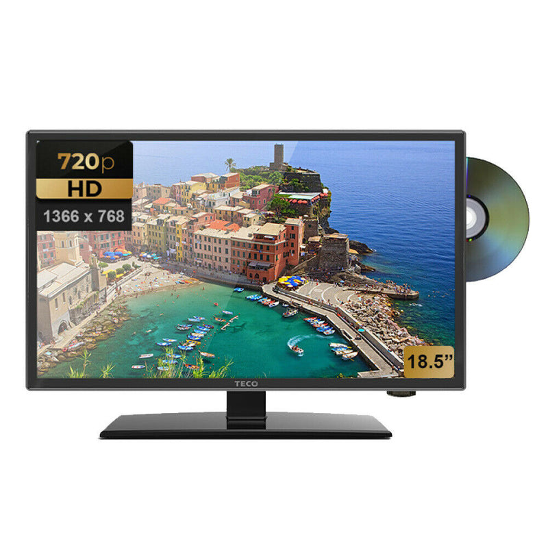 Teco 12V/240V 18.5” LED TV HD DVD Combo Region Free Caravan LED19JHRDHU